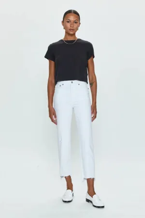 PIS Charlie High Rise Straight Jean in White