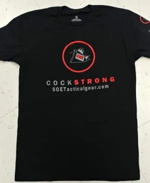 Red logo Cock Strong soap bar T-shirt