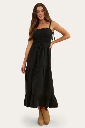 Rosabel Womens Maxi Dress - Black