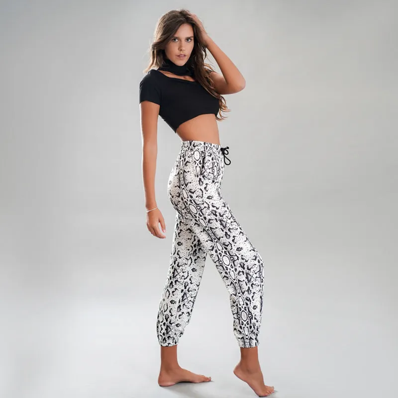 Snake-print Sweatpants