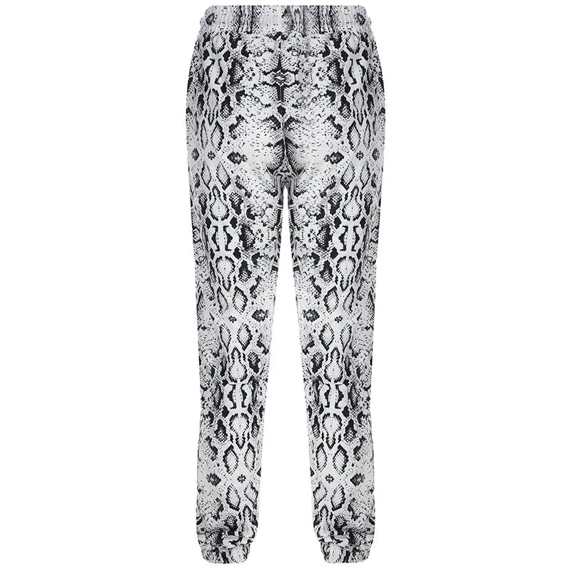 Snake-print Sweatpants