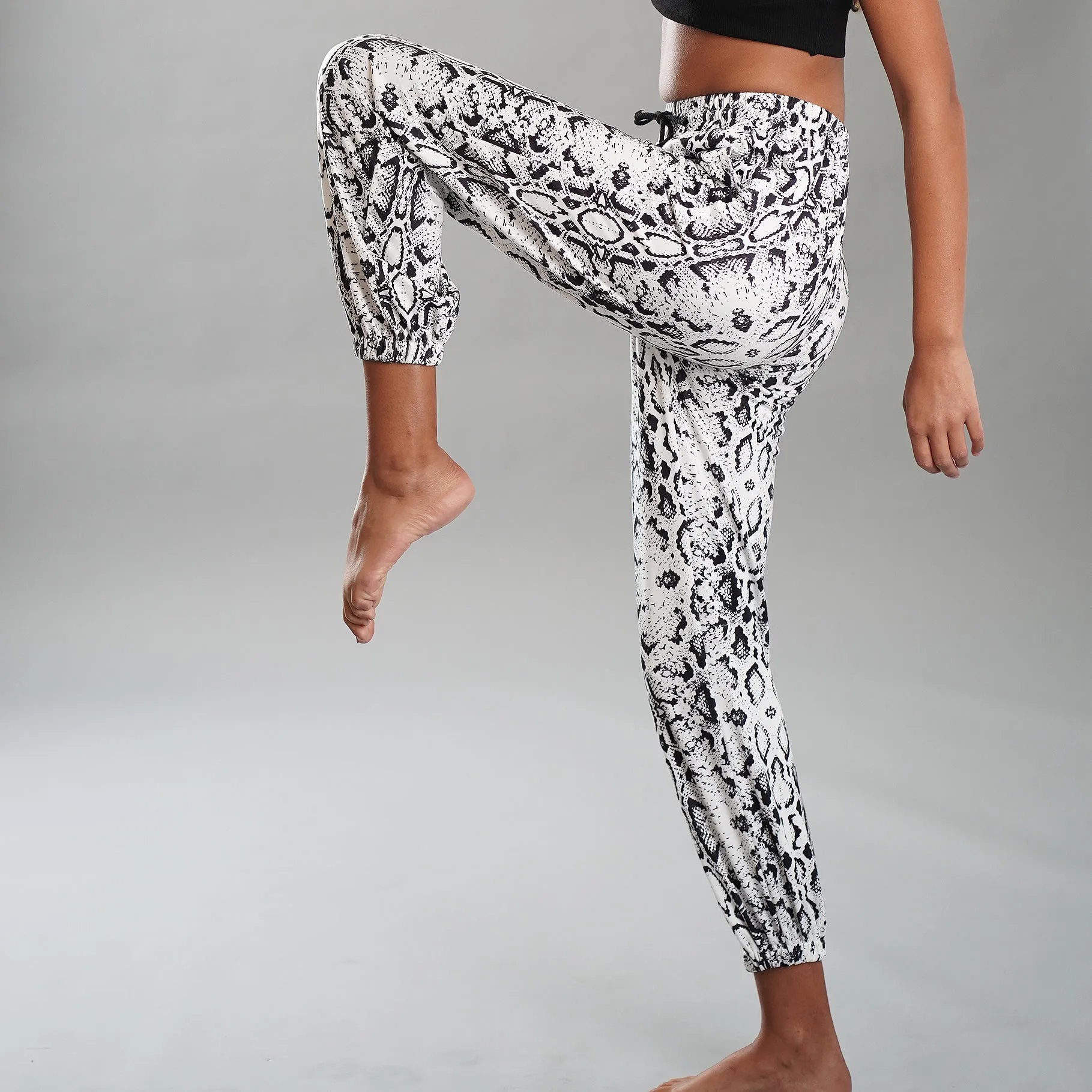 Snake-print Sweatpants