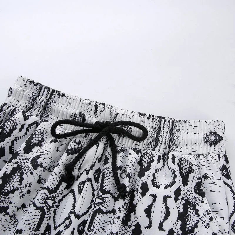 Snake-print Sweatpants