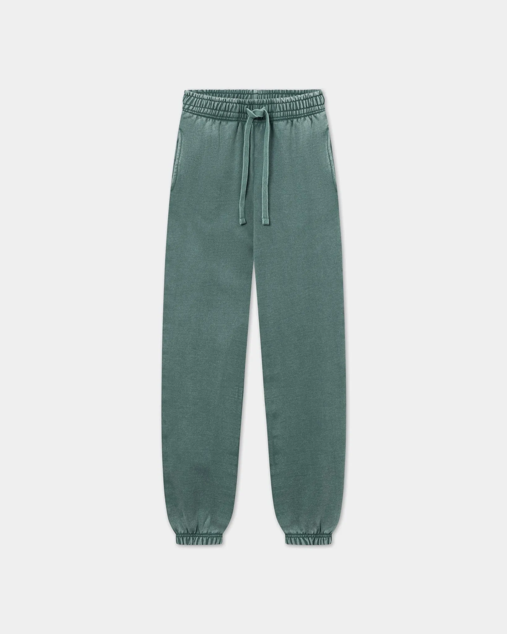 Sweatpants Heavy, Men - Acid wash (Dark sage) - DARK SAGE