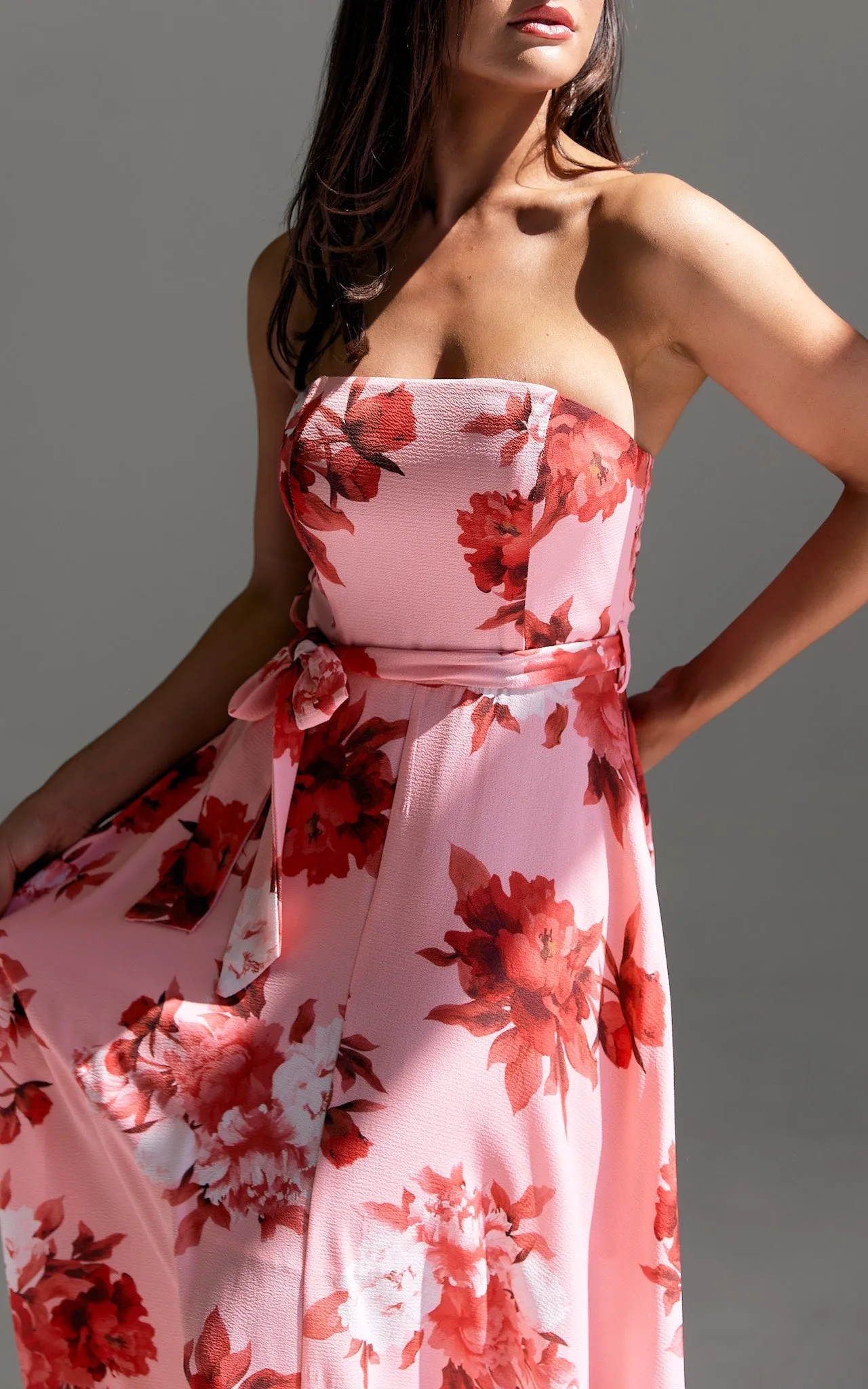 Tamra Maxi Dress - Rose Pink Floral