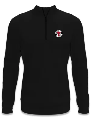 Texas Tech Dark Horse "Basketball Insider" BLACK Quarter-Zip MEN'S Pullover