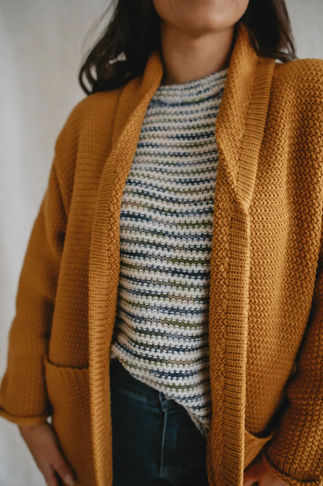 The Erinn Boyfriend Cardigan - Mustard