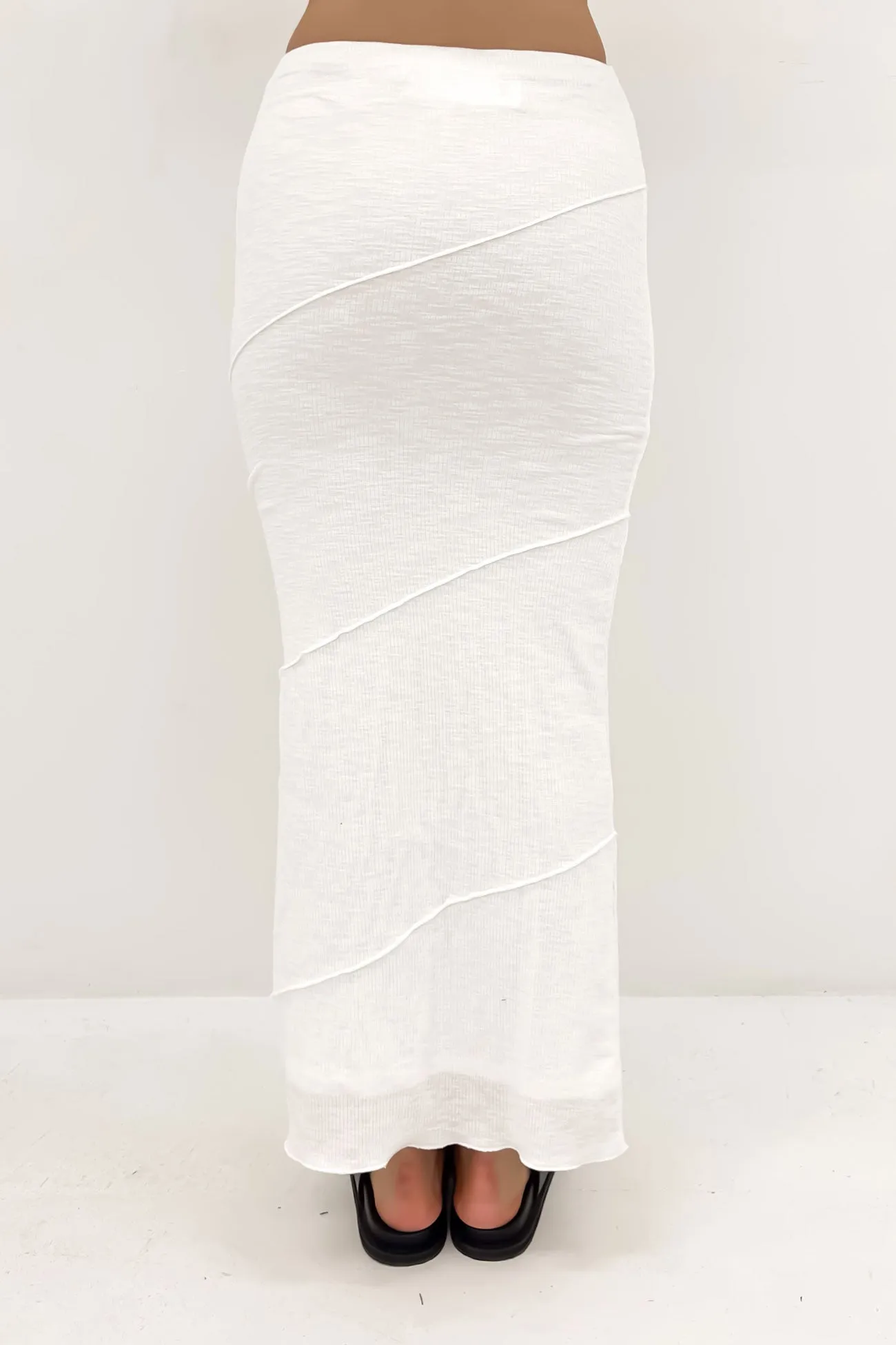 Tina Maxi Skirt White