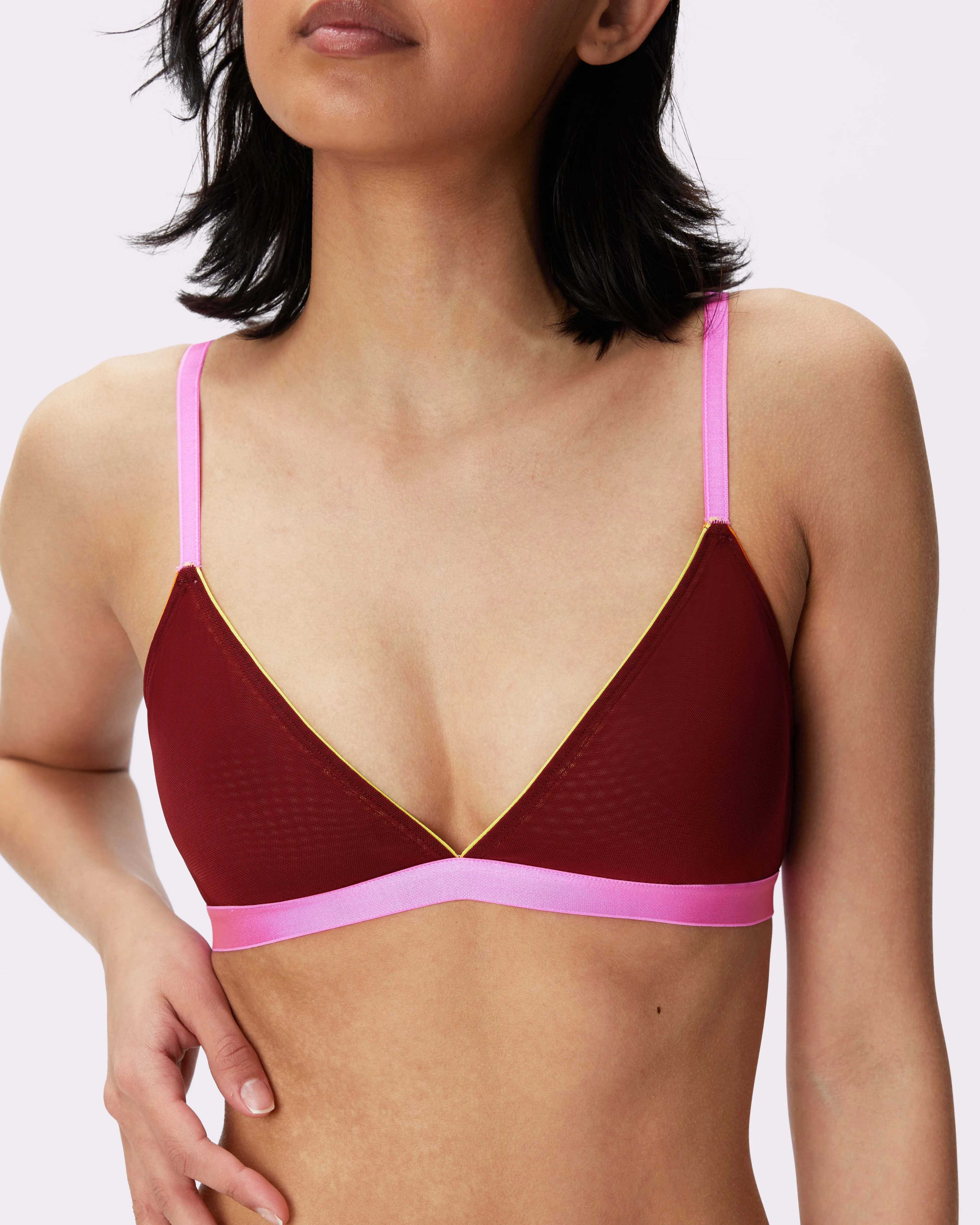 Triangle Bralette | Silky Mesh | Archive (Shockwave)