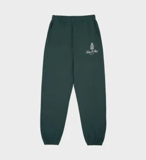 Vendome Sweatpant - Forest/White