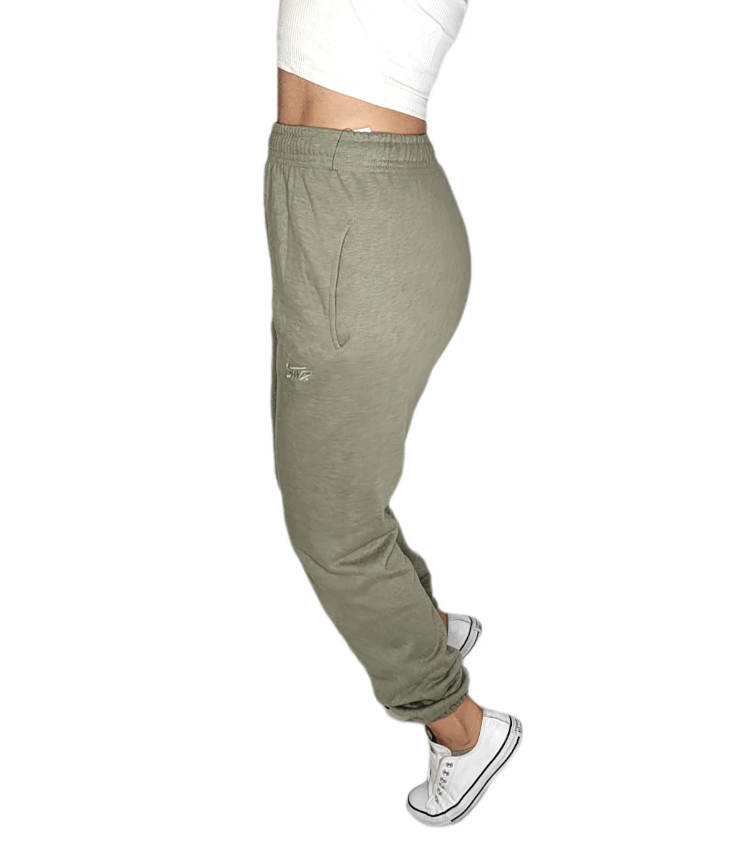 Women Sweatpants - Oil Green