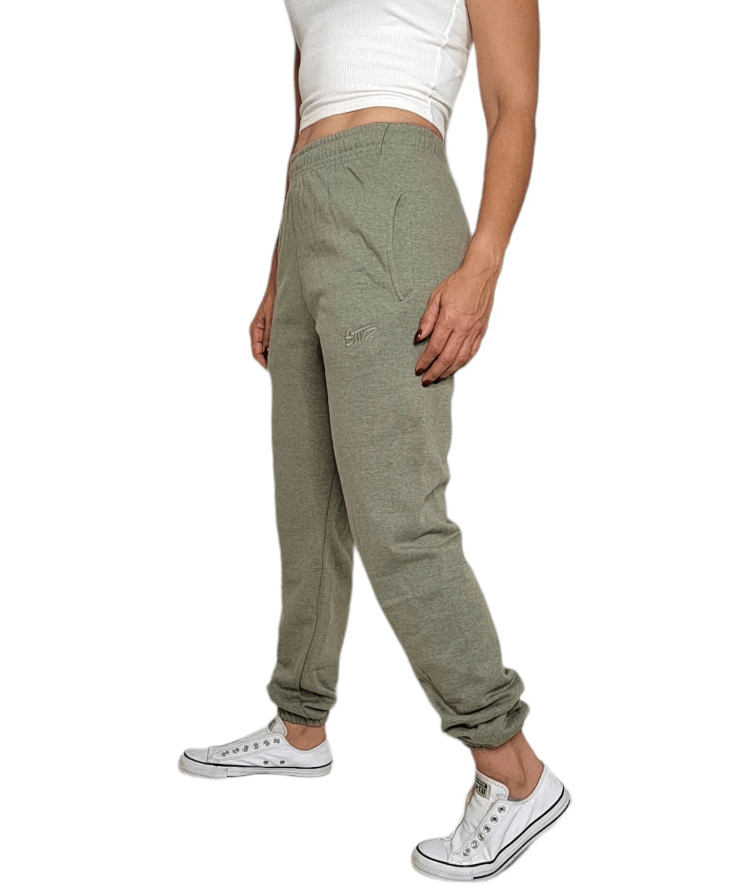 Women Sweatpants - Oil Green